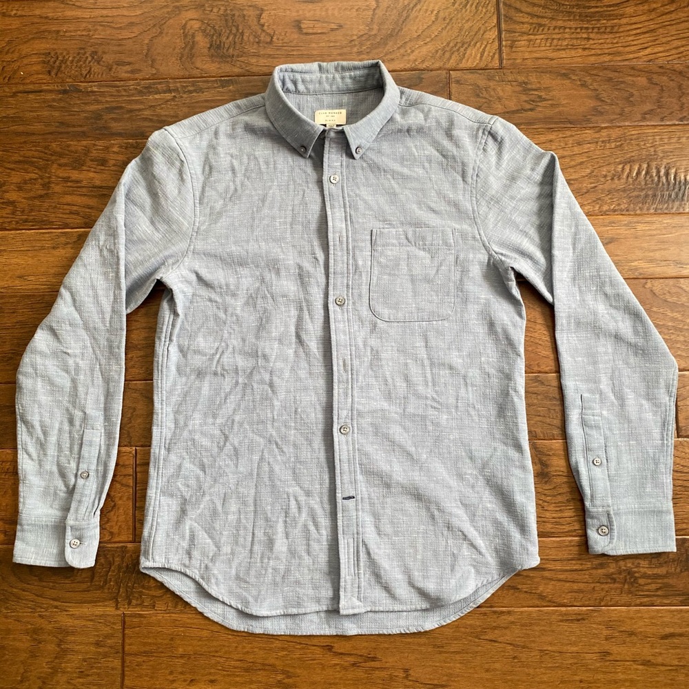 Men’s slate blue Club Monaco shirt